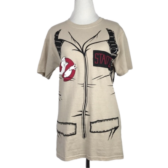 ghostbusters Other - Ghostbusters Stantz Round Neck Tan Black Size Small Short Sleeve Men’s T shirt